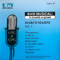 Basi musicali in tonalità originale - Marco Masini Vol. 1